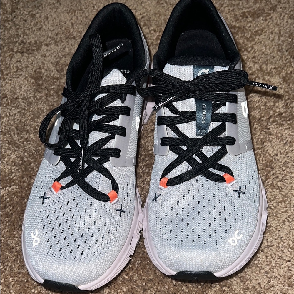 On Running Cloud X Sneakers in Gray and Black